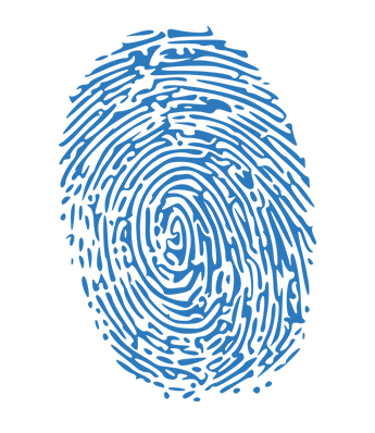 Security blue finger print scan FreePoint Technologies